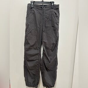 Hollister Women’s Adjustable Rise Parachute Baggy Pants Gray Size XS Y2K 2000s
